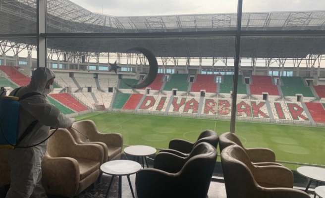 Diyarbakır Stadyumu Dezenfekte Edildi