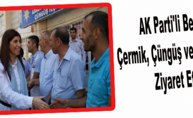  AK Parti'li Beyaz Çermik, Çüngüş ve Ergani'yi Ziyaret Etti