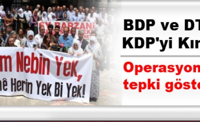 BDP ve DTK, KDP'yi Kınadı