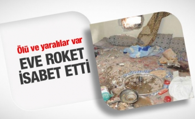 Diyarbakır Sur'da acı olay eve roket isabet etti
