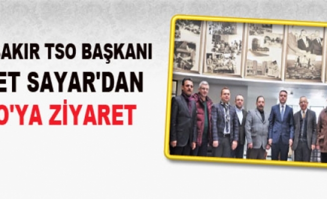 Diyarbakır Tso Başkanı Sayar'dan İtso'ya Ziyaret
