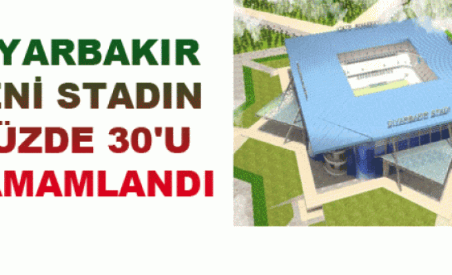 Diyarbakır Yeni Stadın Yüzde 30'u Tamamlandı