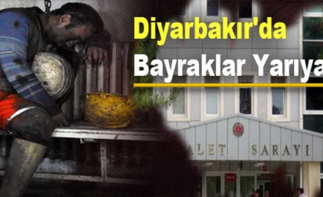 Diyarbakır'da Bayraklar Yarıya İndi