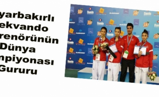 Diyarbakırlı Tekvando Antrenörünün Dünya Şampiyonası Gururu