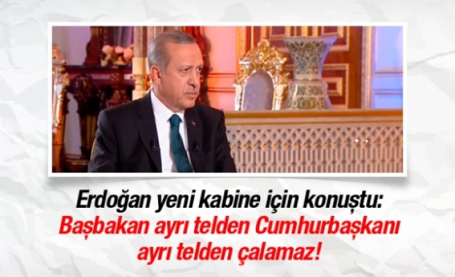 Erdoğan'dan yeni kabine açıklaması!