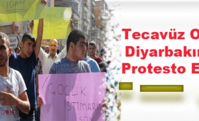 Tecavüz Olayı Diyarbakır'da Protesto Edildi