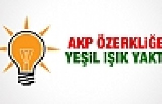 AKP Özerkliğe Yeşil Işık Yaktı