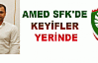 AMED SFK'DE KEYİFLER YERİNDE.