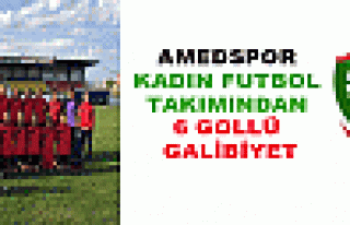 Amedspor Kadın futbol takımından 6 gollü galibiyet