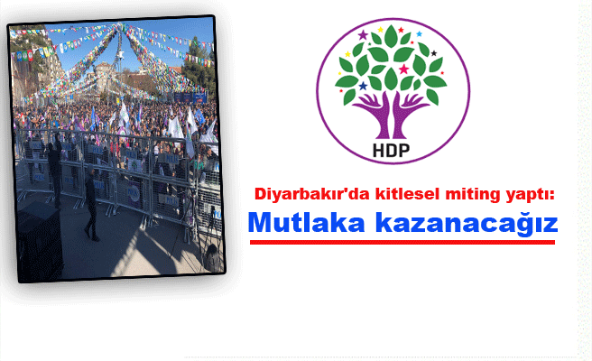 HDP Diyarbakır'da kitlesel miting yaptı