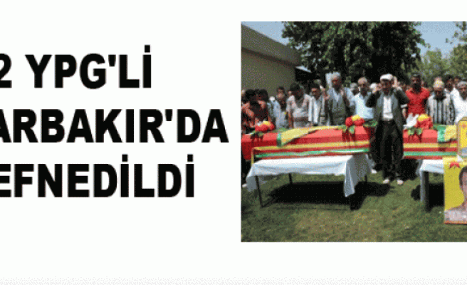 2 Ypg'li Diyarbakır'da Defnedildi