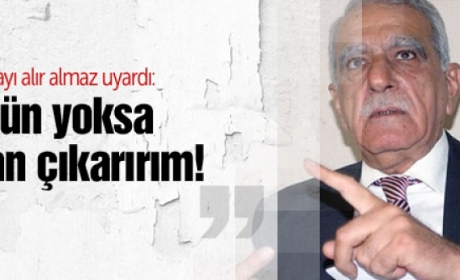 Ahmet Türk'ten Şok sözler: Çözülmezse isyan çıkarırım!