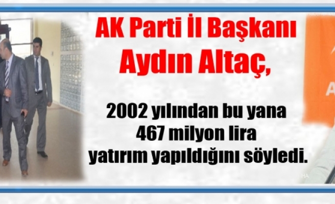 Altaç, Diyarbakır'daki Sağlık Yatırımlarını Değerlendirdi