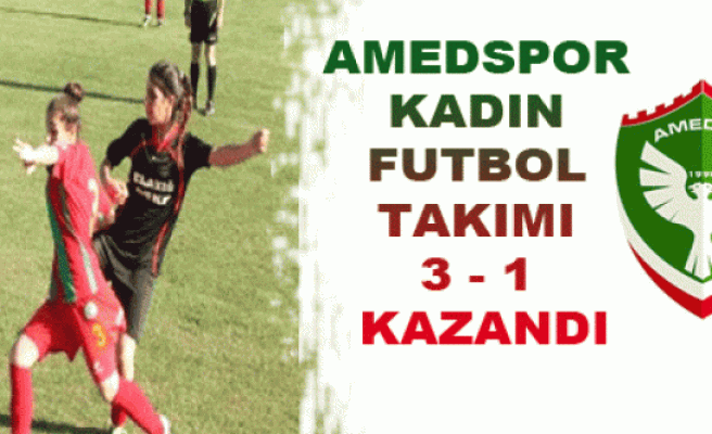Amedspor Kadın Futbol Takımı 3-1 kazandı