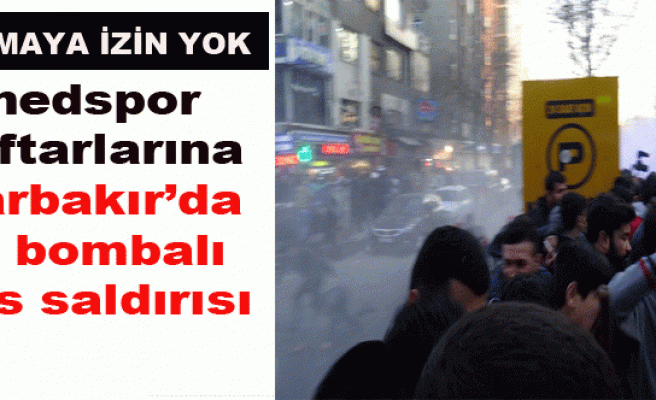 Amedspor taraftarlarına Diyarbakır’da gaz bombalı polis saldırısı
