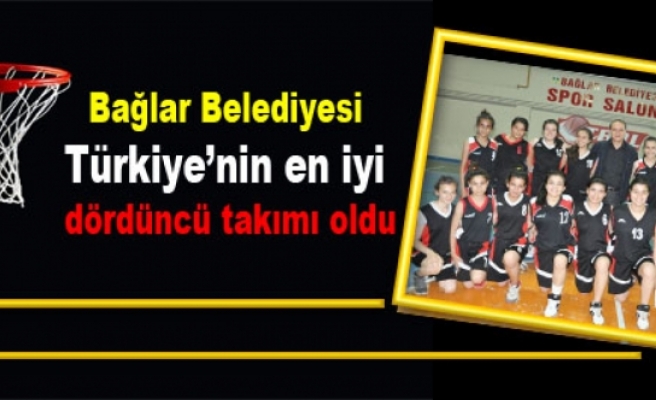 Bağlar Belediyesi Türkiye’nin en iyi dördüncü takımı oldu