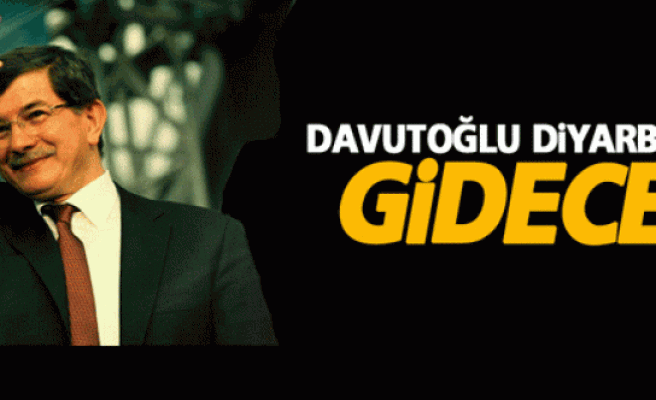 Başbakan Davutoğlu Diyarbakır'a gidecek