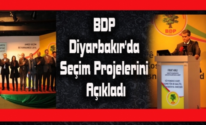 BDP Diyarbakır'da Seçim Projelerini Açıkladı