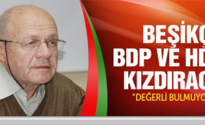Beşikçi BDP ve HDP'yi kızdıracak!