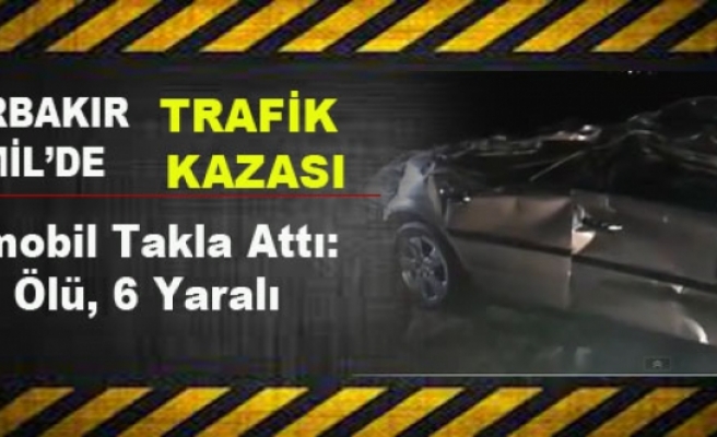 Bismil'de Otomobil Takla Attı: 1 Ölü, 6 Yaralı