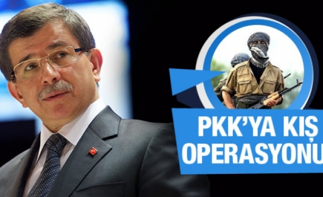 Davutoğlu'ndan PKK için kış operasyonu talimatı!