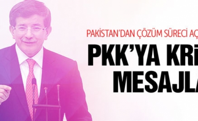 Davutoğlu'ndan PKK'ya kritik mesaj!