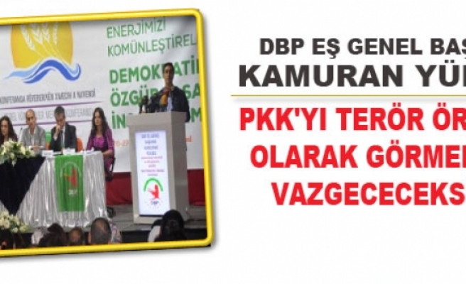 Dbp'li Yüksek: PKK'yı Terör Örgütü Olarak Görmekten Vazgeçeceksiniz