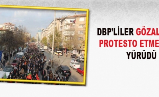 Dbp'liler Gözaltıları Protesto Etmek İçin Yürüd