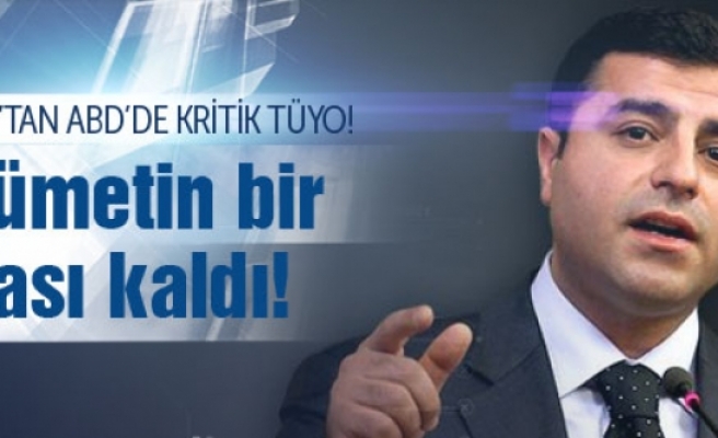 Demirtaş'tan kritik tüyo: AKP'nin 1 haftası kaldı!