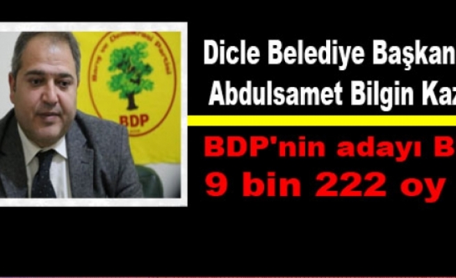 Dicle Belediye Başkanlığını Abdulsamet Bilgin Kazandı
