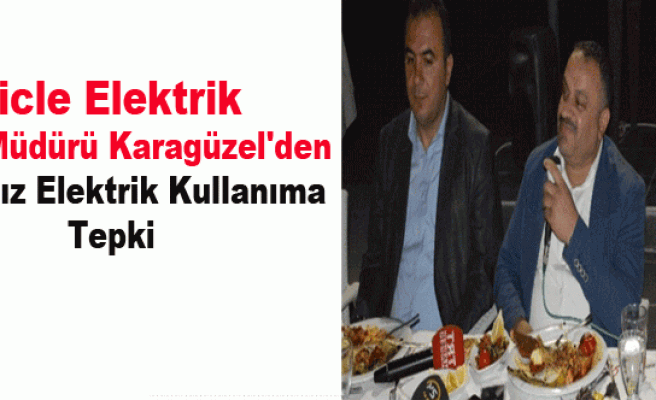 Dicle Elektrik Genel Müdürü Karagüzel'den Sayaçsız Elektrik Kullanıma Tepki