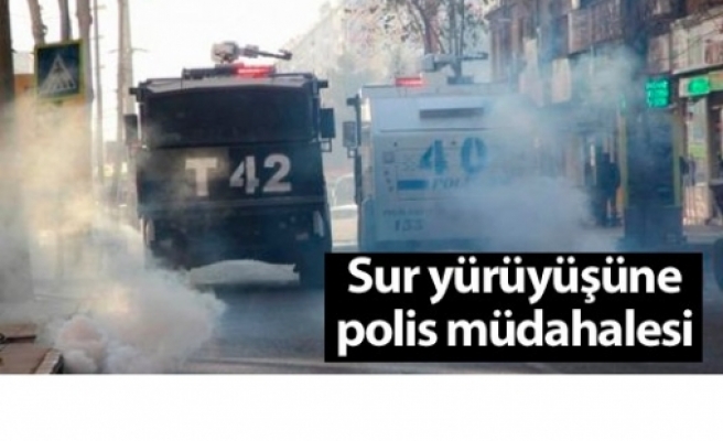 Diyabakır’daki Sur yürüyüşüne polis müdahalesi