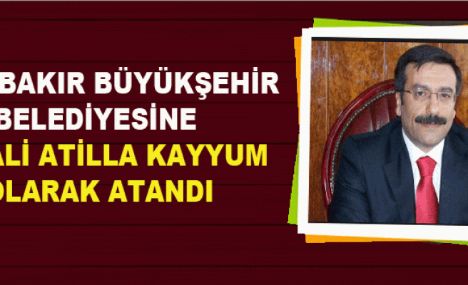 Diyarbakır Belediyesi'ne Cumali Atilla Kayyum olarak atandı