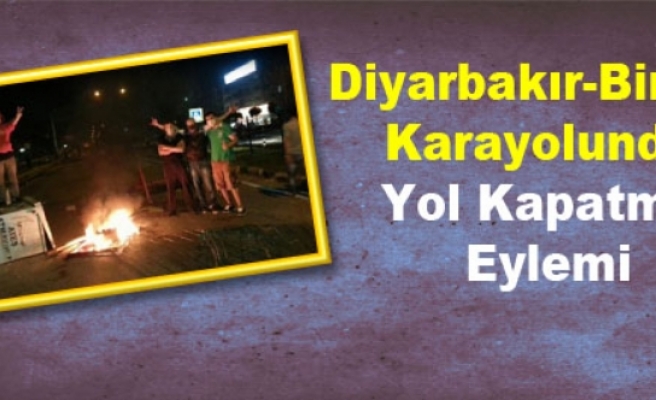 Diyarbakır-Bingöl Karayolunda Yol Kapatma Eylemi