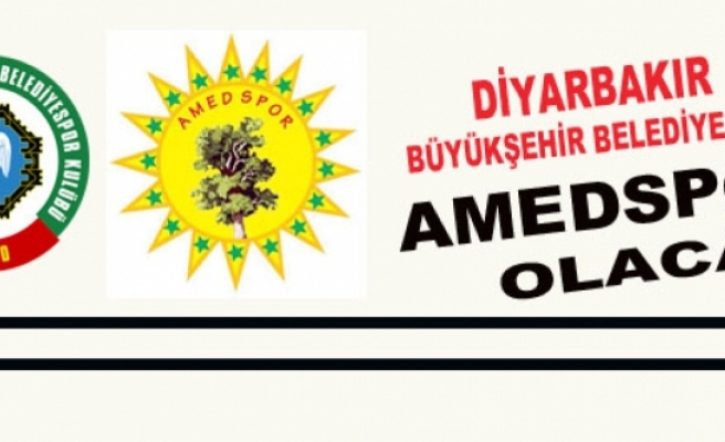Diyarbakır Büyükşehir Belediyespor Amedspor olacak