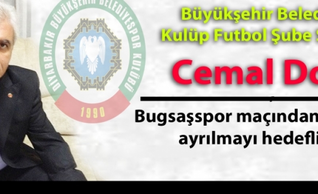 Diyarbakır Büyükşehir Belediyespor, Bugsaşspor maçından galibiyetle ayrılmayı hedefliyor.