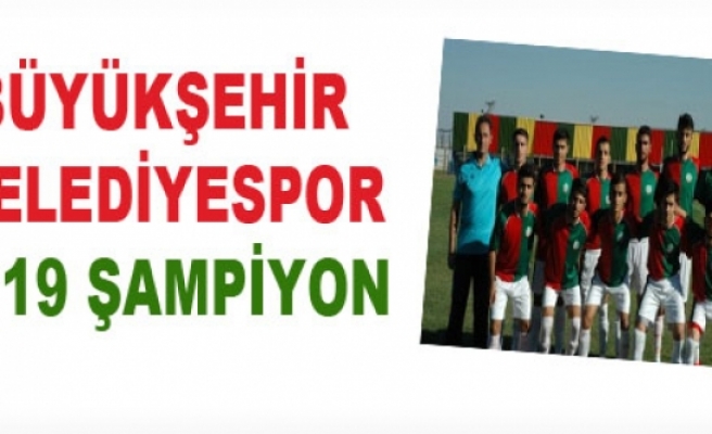 Diyarbakır Büyükşehir Belediyespor U19 Şampiyon