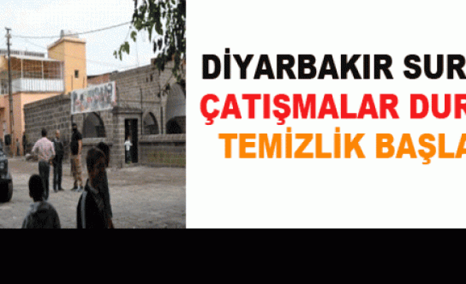 Diyarbakır Sur'da Çatışmalar Durdu, Temizlik Başladı