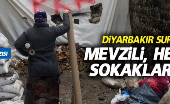 Diyarbakır Suriçi'nden,Mevzili, hendekli sokaklardan...