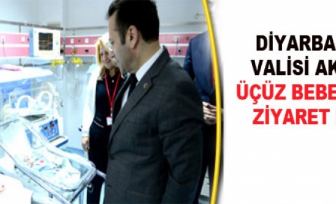 Diyarbakır Valisi Aksoy Üçüz Bebekleri Ziyaret Etti