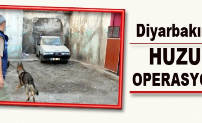 Diyarbakır'da 1000 Polisle Helikopterli Huzur Operasyonu