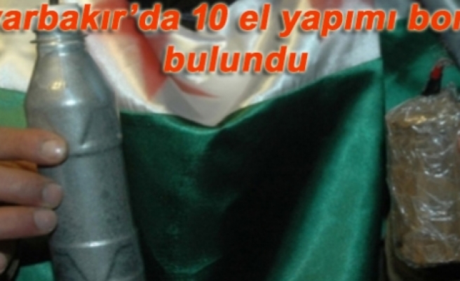 Diyarbakır’da 10 el yapımı bomba bulundu