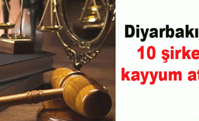 Diyarbakır'da 10 şirkete kayyum atandı