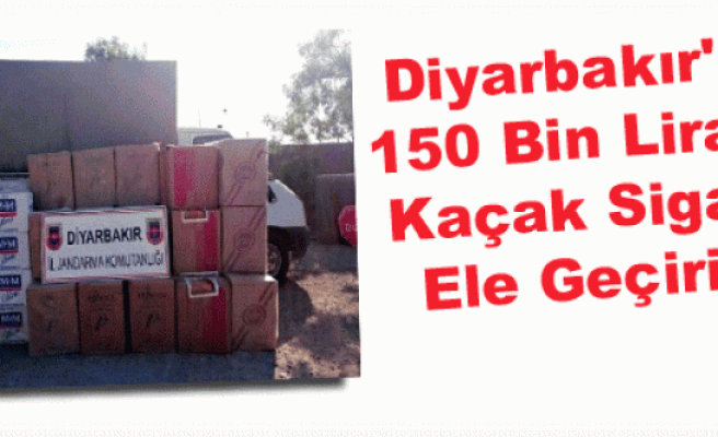 Diyarbakır'da 150 Bin Liralık Kaçak Sigara Ele Geçirildi