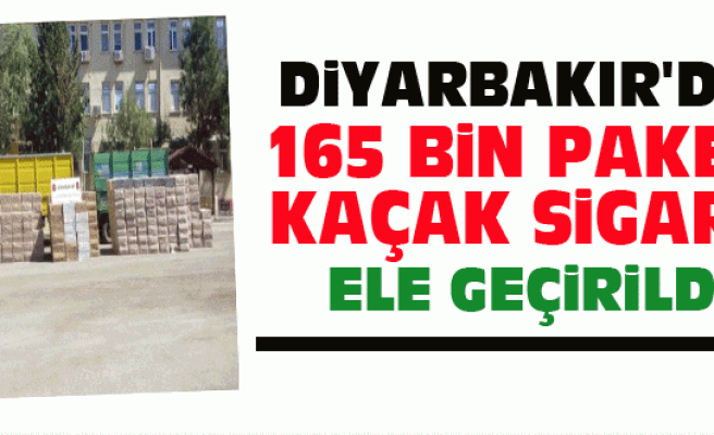 Diyarbakır'da 165 Bin Paket Kaçak Sigara