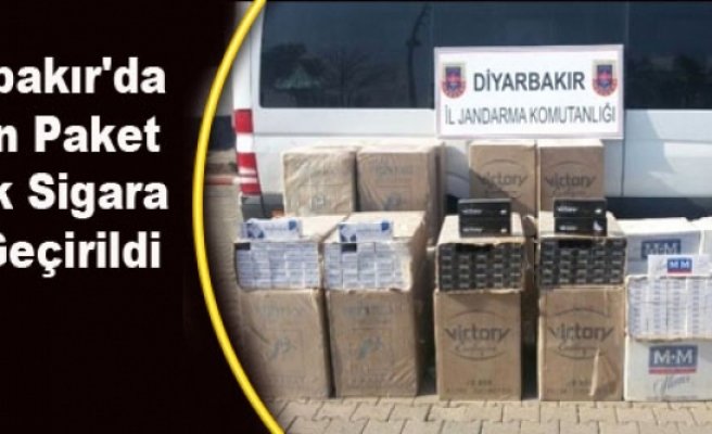 Diyarbakır'da 18 Bin Paket Kaçak Sigara Ele Geçirildi