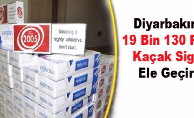 Diyarbakır'da 19 Bin 130 Paket Kaçak Sigara Ele Geçirildi