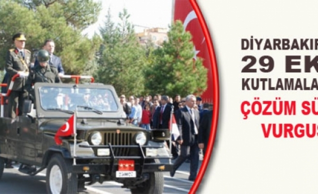 Diyarbakır'da 29 Ekim Kutlamalarında Çözüm Süreci Vurgusu