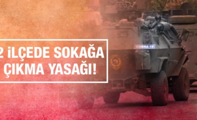 Diyarbakır'da 2 ilçede sokağa çıkma yasağı