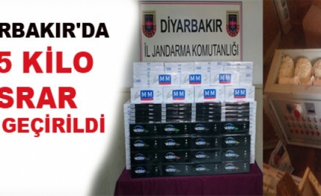 Diyarbakır'da 305 Kilo Esrar Ele Geçirildi